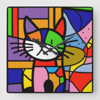Pop Art Cat Design Vibrant and Coulourful