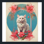 Pop Art cat Photo Modern Trendy  Poster<br><div class="desc">Pop Art cat Photo Modern Trendy Retro Colour Block Poster instant download</div>