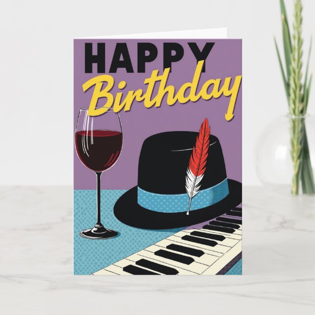 Pop Art Celebration Birthday Card (Front)