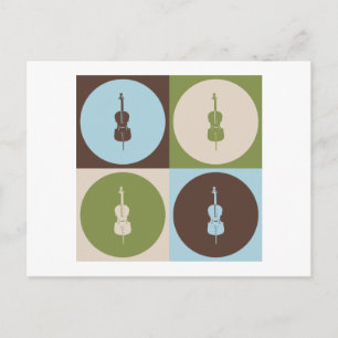 Pop Art Cello Postcard