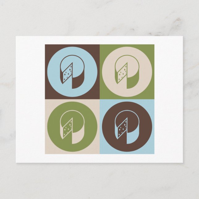 Pop Art Cheese Postcard (Front)