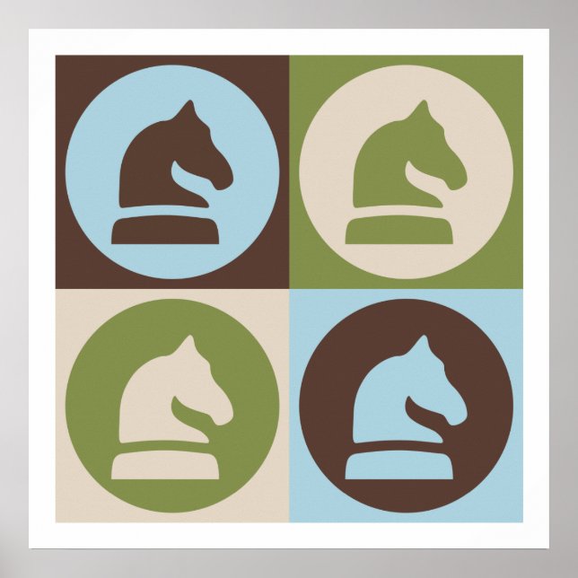 Pop Art Chess Poster (Front)