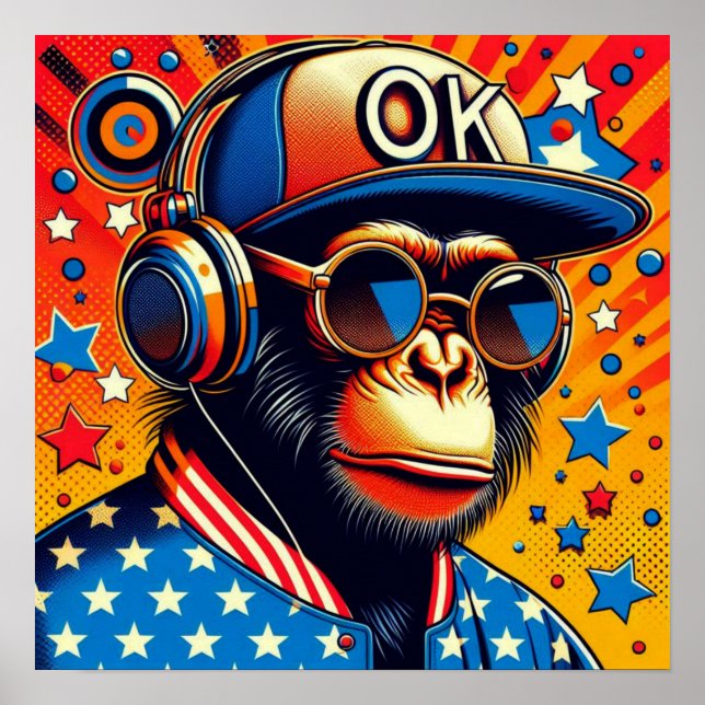 POP-ART CHIMP 6 POSTER (Front)