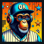 POP-ART CHIMP 8 POSTER<br><div class="desc">The chimpanzee (Pan troglodytes), also simply known as the chimp, is a species of great ape native to the forests and savannahs of tropical Africa. It has four confirmed subspecies and a fifth proposed one. When its close relative the bonobo was more commonly known as the pygmy chimpanzee, this species...</div>