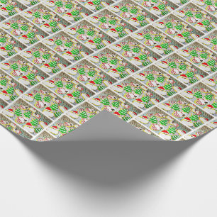 Pop Art Christmas Cookies Wrapping Paper