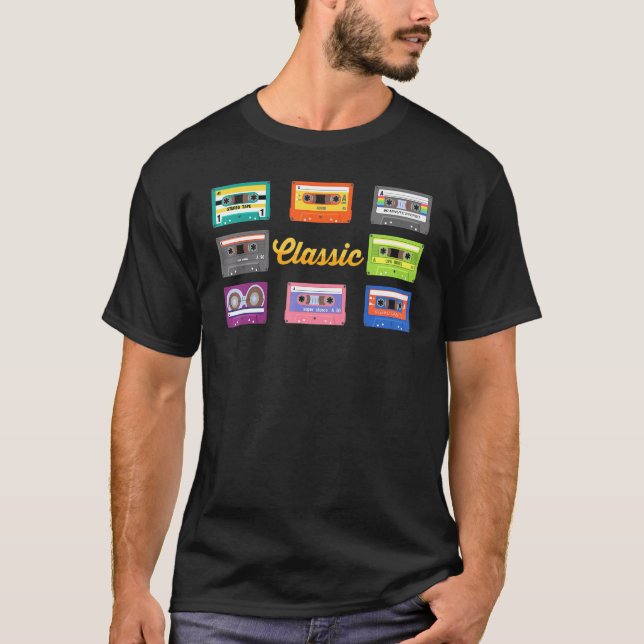 Pop Art - Classic - Cassette Tape - Nineties - Com T-Shirt (Front)