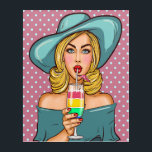 Pop Art Cocktail Chill Acrylic Wall Art<br><div class="desc">I have several versions of this and other fabulous Pop Art Women and Men on my Collections and on the way. I can imagine this throughout a sleek contemporary room or corporate building, as well as a more rustic setting. Please see my Art Category as well as several of my...</div>