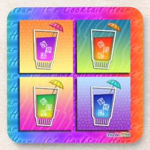 Pop Art Cocktails Cork Coaster