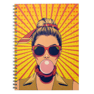 Pop Art Colorful Modern Art Vibrant Notebook