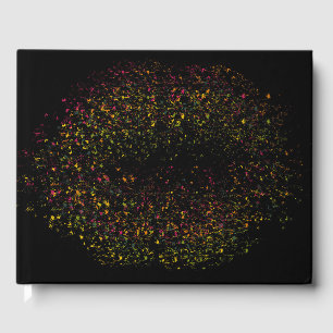 Pop Art Colourful Lips Guest Book