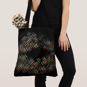 Pop Art Colourful Lips Tote Bag
