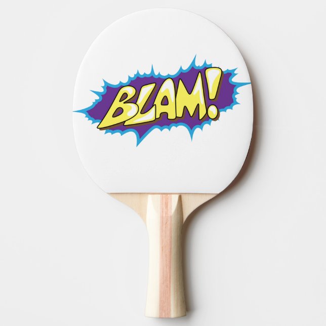 Pop Art Comic Blam! Ping Pong Paddle (Front)