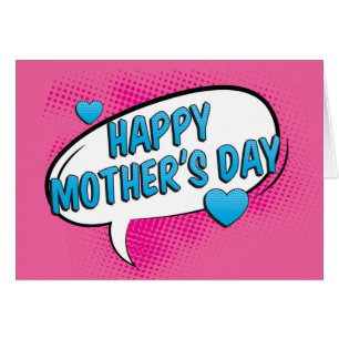 Pop Art Comic Bubble Mother's Day