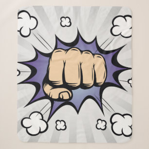Pop art comic bubbles design. Vintage illustration Sherpa Blanket
