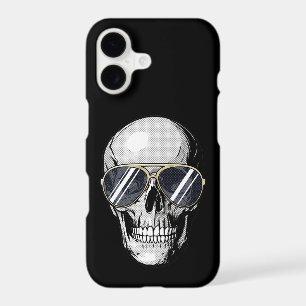Pop Art Comic Skull With Sunglasses Graphic