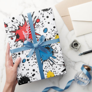 Pop Art Comic Splash Wrapping Paper