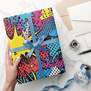 Pop Art Comic Splash Wrapping Paper
