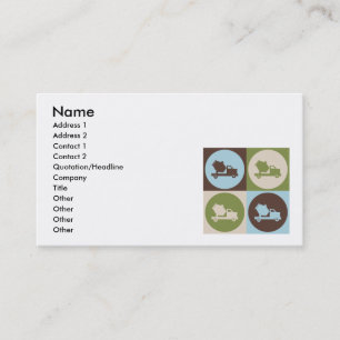 Pop Art Concrete Business Card