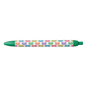 Pop Art Cookies Colourful Macarons Black Ink Pen