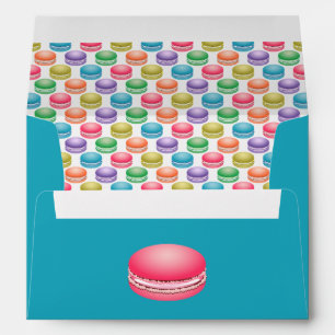 Pop Art Cookies Colourful Macarons Personalised Envelope