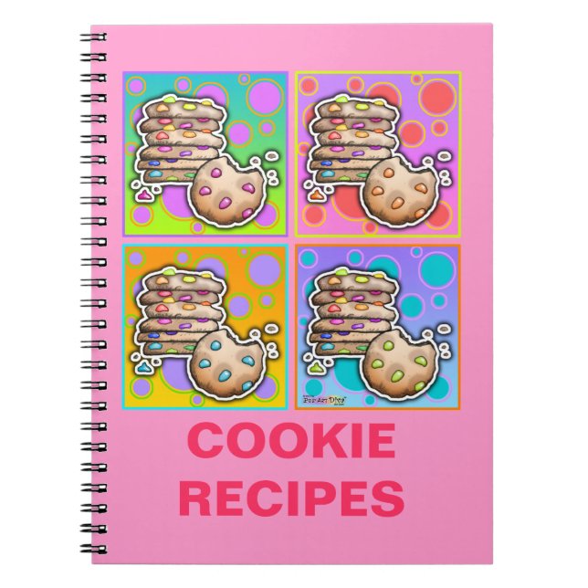Pop Art Cookies Recipe Notebook (Front)