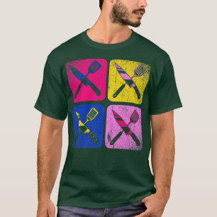 Pop Art Cooking Knives Chef Food Culinary Cooking  T-Shirt