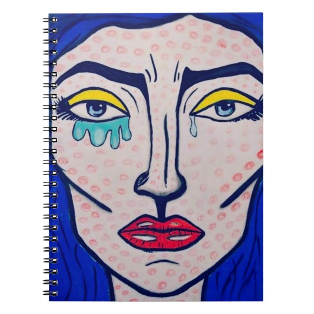 Pop Art Cover Women Notebook (Front)