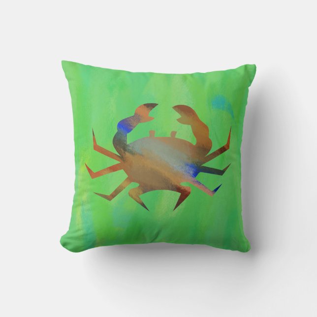 Pop Art Crab Cushion (Front)