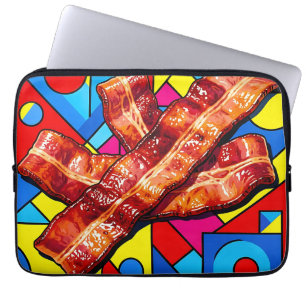 Pop Art Crispy Bacon Laptop Sleeve