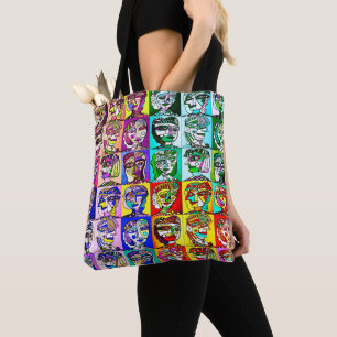 Pop Art Cubist Women Tote Bag