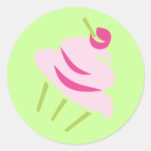 PoP-aRt CuPcaKe tWo Classic Round Sticker