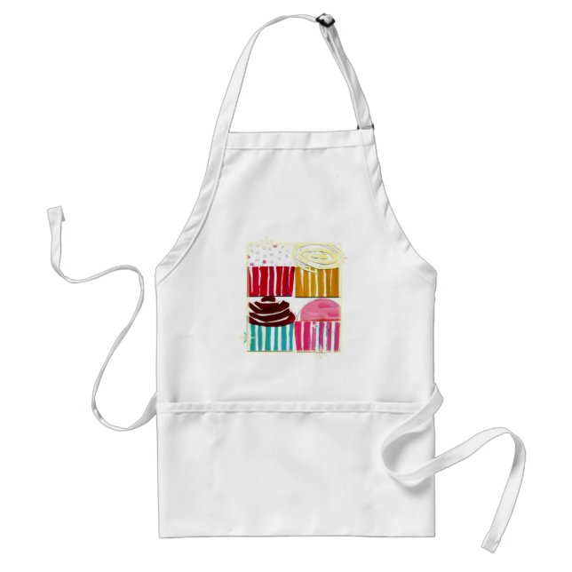 Pop Art Cupcakes Standard Apron (Front)