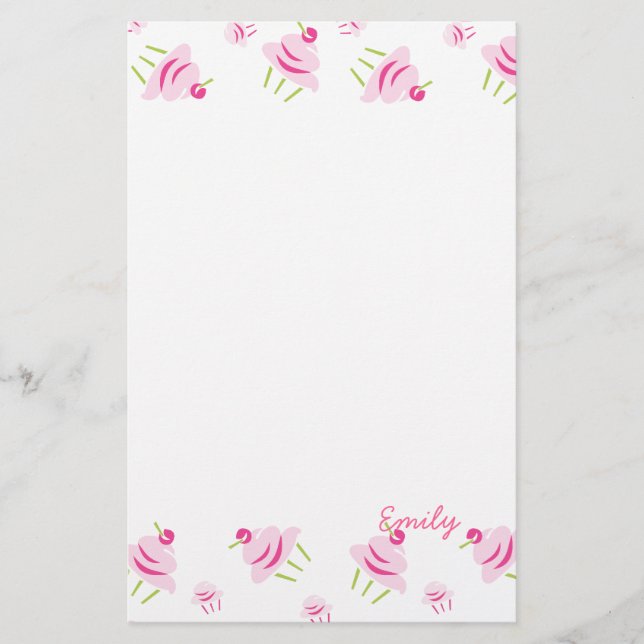 PoP aRt CuPcaKeS Stationery (Front)