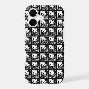 Pop Art Cute Giant Pandas B&W Black and White