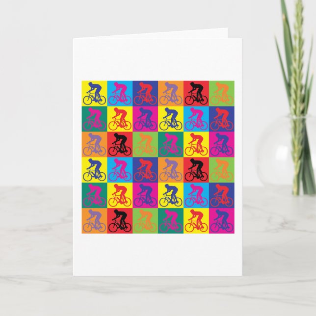 Pop Art Cycling Card (Front)