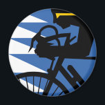 Pop Art Cyclist Magnet<br><div class="desc">Pop Art Cyclist</div>
