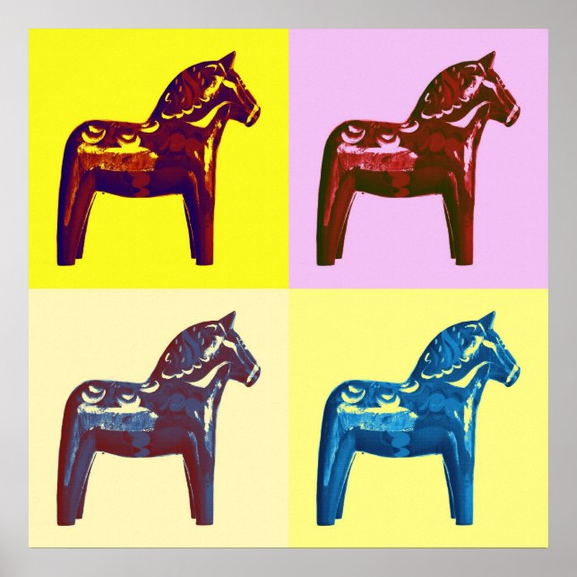 Pop Art dala horse Poster (Front)