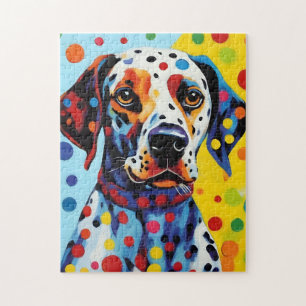 Pop Art Dalmatian Dog Jigsaw Puzzle