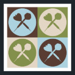 Pop Art Darts Poster<br><div class="desc">Pop Art Darts. Get this fun design featuring your hobby,  occupation,  or obsession on great t-shirts,  stickers & much more. They also make great gifts!</div>