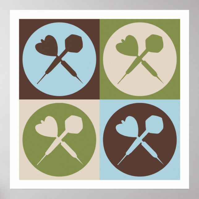 Pop Art Darts Poster (Front)