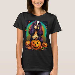 Pop Art Dog Cavalier King Charles Spaniel Hallowee T-Shirt