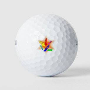 Pop Art Dog Paw Prints Golf Balls