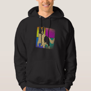 Pop Art Dog Pet Dog Owner Animal Border Collie Hoodie