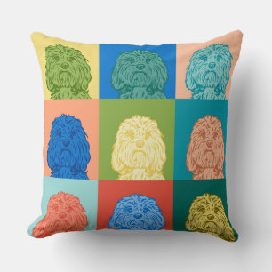 POP ART DOODLE DOG PILLOW