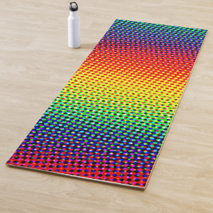 Pop Art Dots Rainbow Bright Cheerful Colourful Gay Yoga Mat