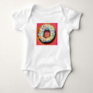 Pop Art Doughnut Baby Bodysuit