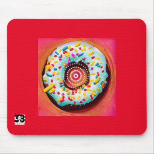 Pop Art Doughnut Mouse Pad