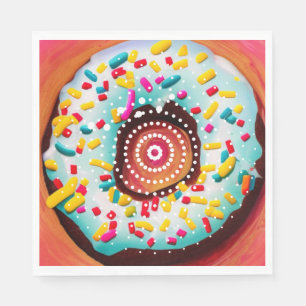 Pop Art Doughnut Napkin