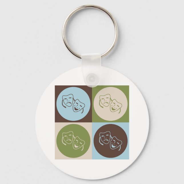 Pop Art Drama Key Ring (Front)