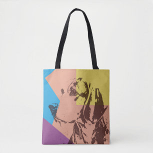 Pop Art Effect Beagle Tote Bag